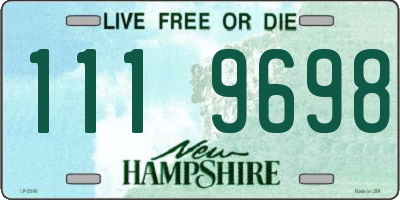 NH license plate 1119698