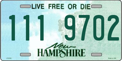 NH license plate 1119702
