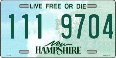 NH license plate 1119704