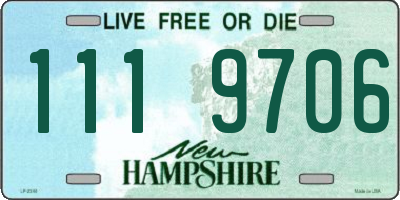 NH license plate 1119706