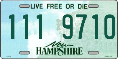 NH license plate 1119710