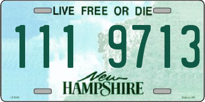 NH license plate 1119713