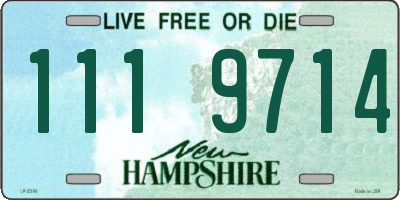 NH license plate 1119714