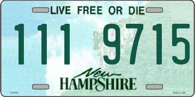 NH license plate 1119715