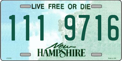 NH license plate 1119716