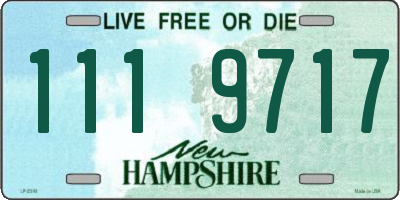 NH license plate 1119717
