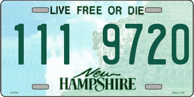 NH license plate 1119720