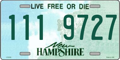 NH license plate 1119727