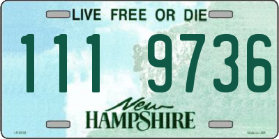 NH license plate 1119736