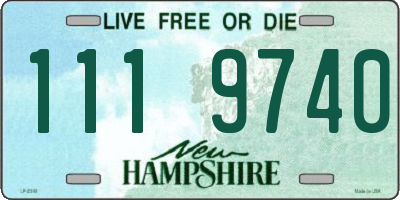 NH license plate 1119740