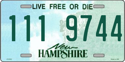 NH license plate 1119744