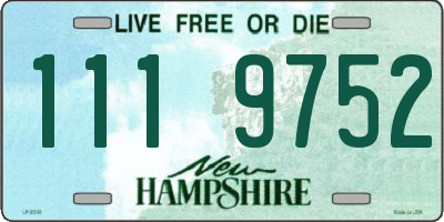 NH license plate 1119752