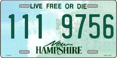 NH license plate 1119756