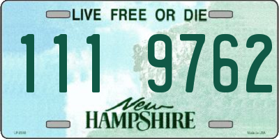 NH license plate 1119762
