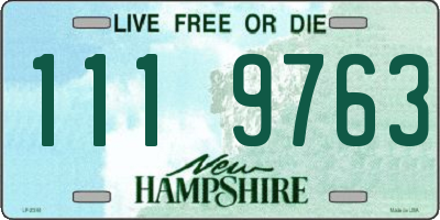 NH license plate 1119763