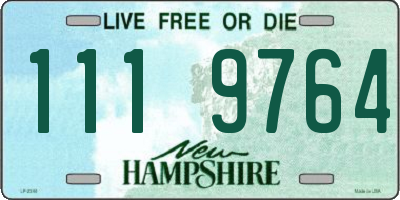 NH license plate 1119764