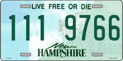 NH license plate 1119766