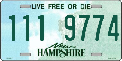 NH license plate 1119774