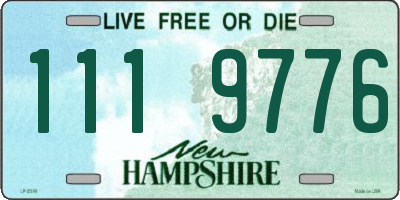 NH license plate 1119776