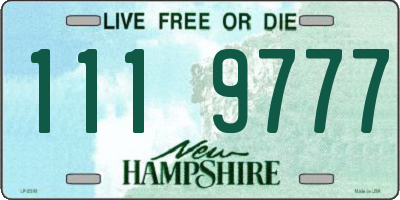 NH license plate 1119777