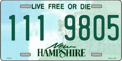 NH license plate 1119805