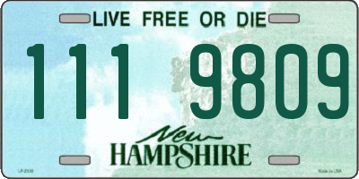 NH license plate 1119809