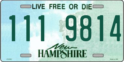 NH license plate 1119814