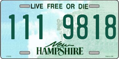 NH license plate 1119818