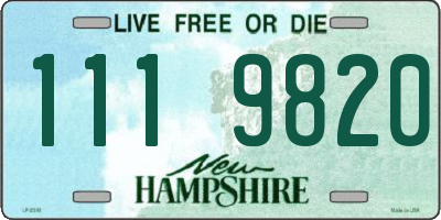 NH license plate 1119820