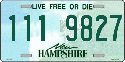 NH license plate 1119827