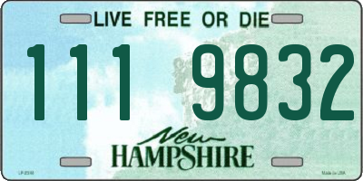 NH license plate 1119832