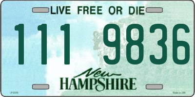 NH license plate 1119836