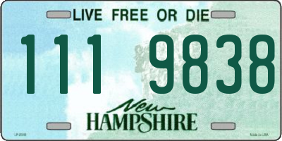 NH license plate 1119838