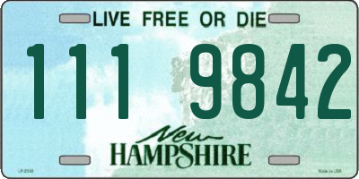 NH license plate 1119842