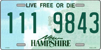 NH license plate 1119843