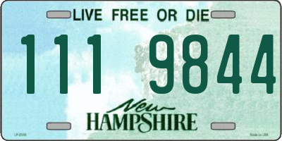 NH license plate 1119844