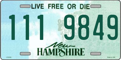 NH license plate 1119849