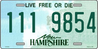 NH license plate 1119854