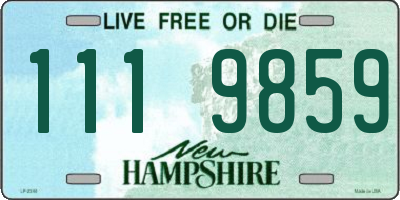 NH license plate 1119859