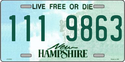 NH license plate 1119863