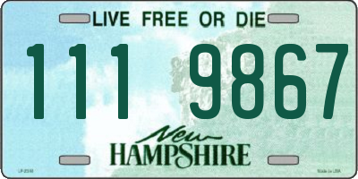 NH license plate 1119867