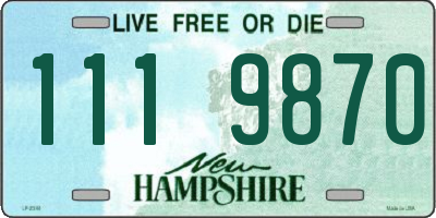NH license plate 1119870