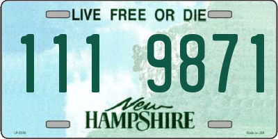 NH license plate 1119871