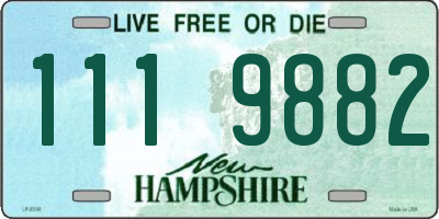 NH license plate 1119882
