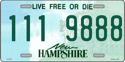NH license plate 1119888