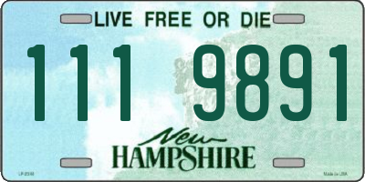 NH license plate 1119891