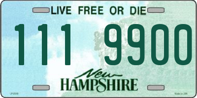 NH license plate 1119900