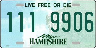 NH license plate 1119906