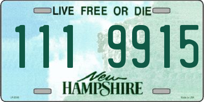 NH license plate 1119915