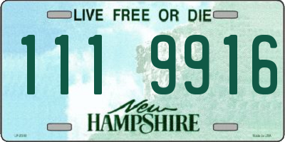 NH license plate 1119916